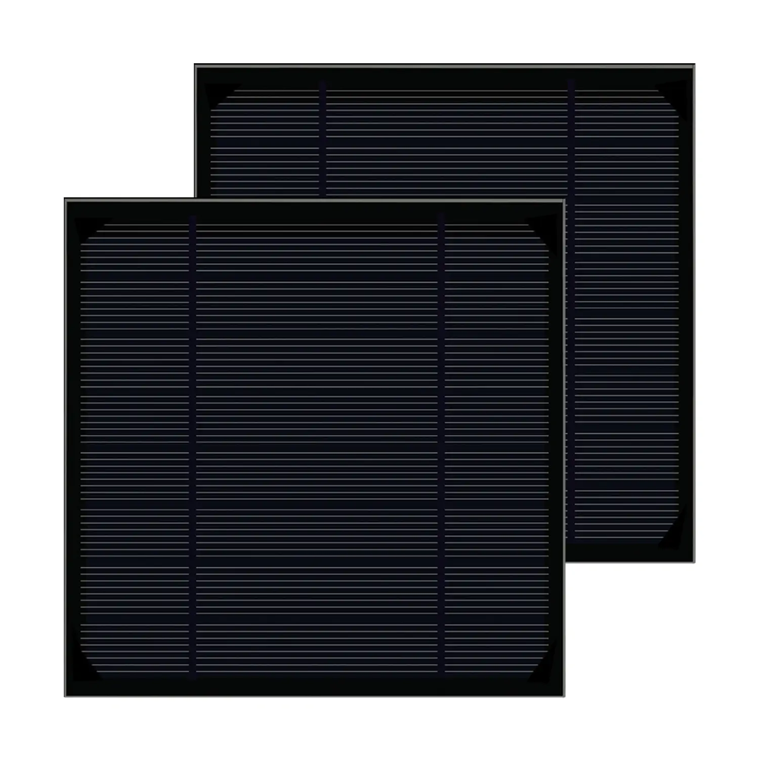 paneles solares negro 2W