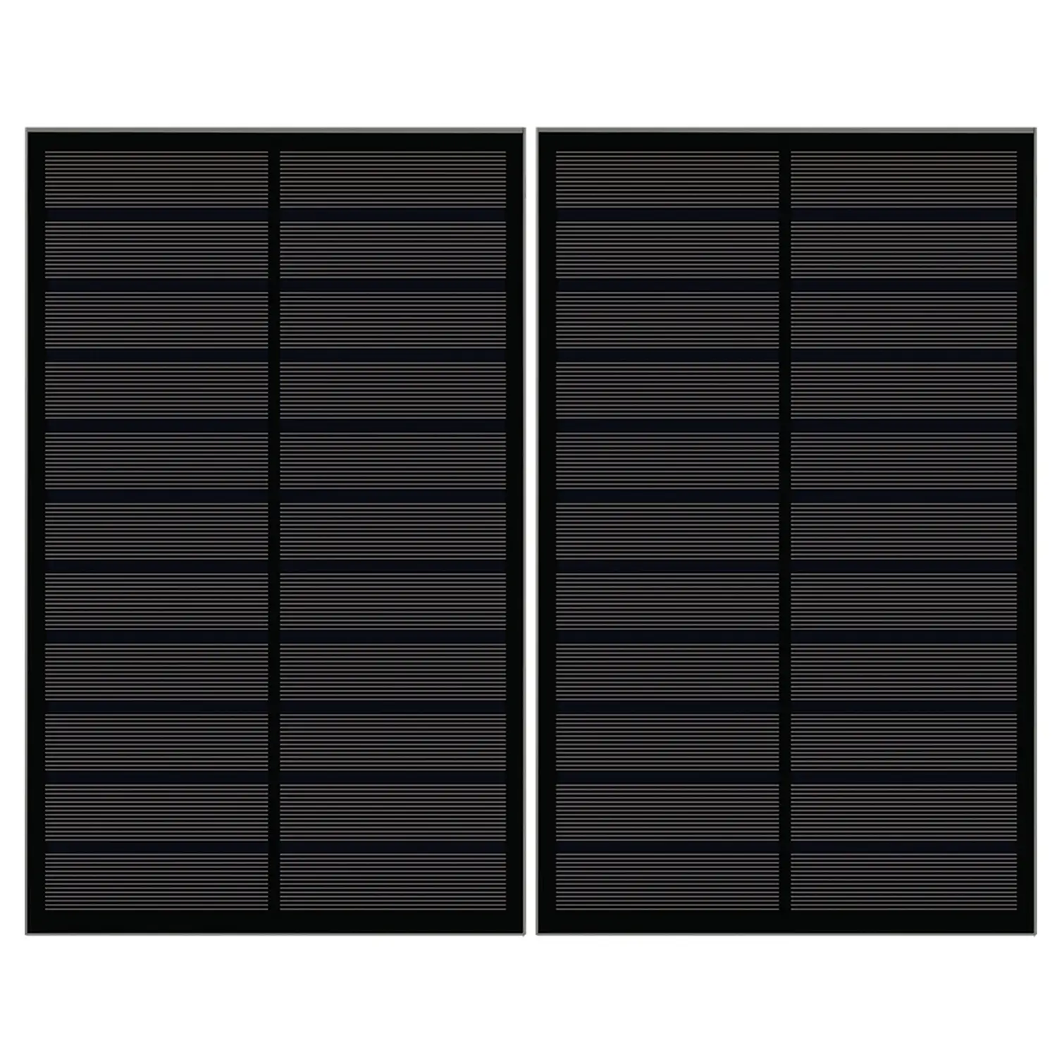 Preto Painel Solar Fotovoltaico 5,5V