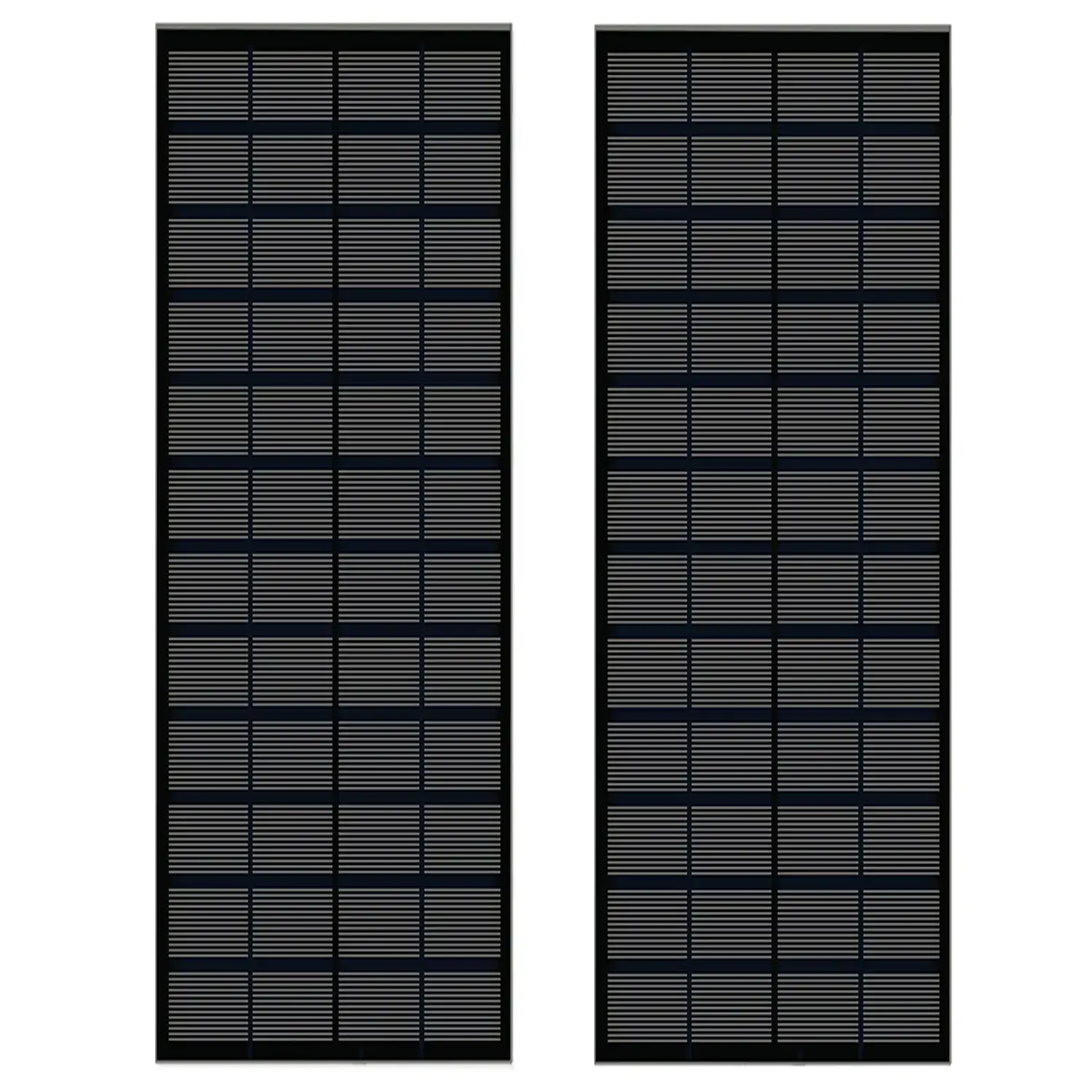 5W paneles solares negro